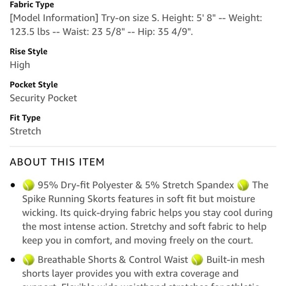 ZEALOTPOWER Athletic Skorts Tennis - Picture 7 of 14